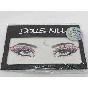 Dolls Kill Pink Rhinestone Face & Body Jewels For Festivals & Costumes